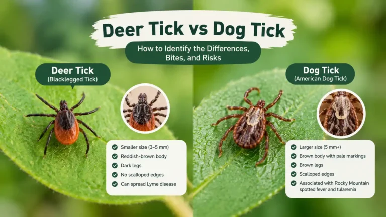 Deer Tick vs Dog Tick: How to Identify the Differences, Bites, and Risks